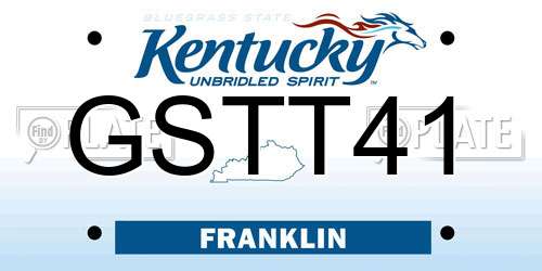 GSTT41 Kentucky License Plate