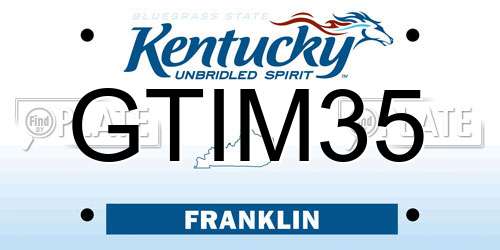 GTIM35 Kentucky License Plate