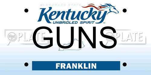 GUNS Kentucky License Plate