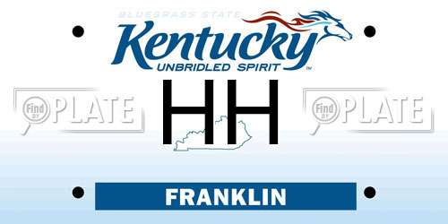 HH Kentucky License Plate