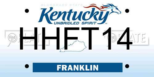 HHFT14 Kentucky License Plate