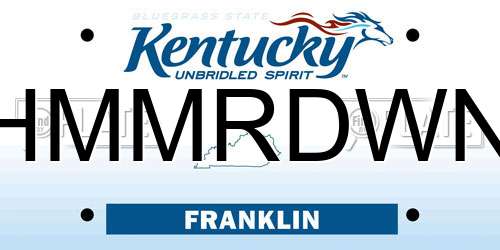 HMMRDWN Kentucky License Plate