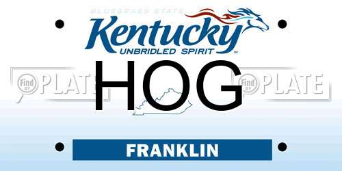 HOG Kentucky License Plate