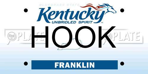 HOOK Kentucky License Plate