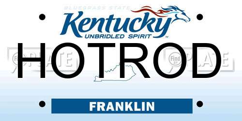 HOTROD Kentucky License Plate