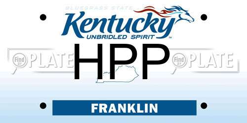 HPP Kentucky License Plate