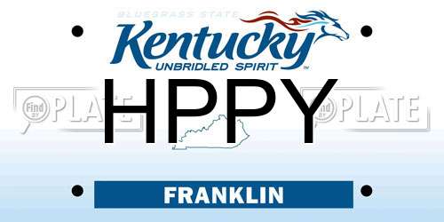 HPPY Kentucky License Plate