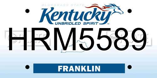 HRM5589 Kentucky License Plate
