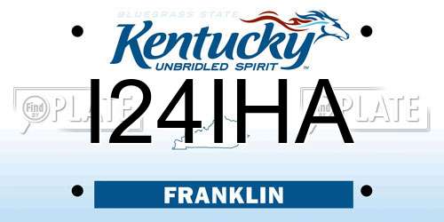 I24IHA Kentucky License Plate