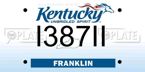I387II Kentucky License Plate