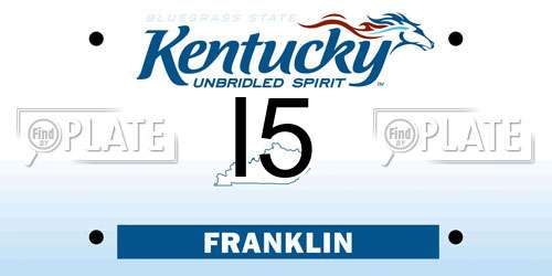 I5 Kentucky License Plate