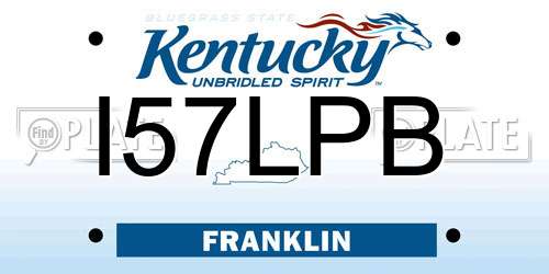 I57LPB Kentucky License Plate