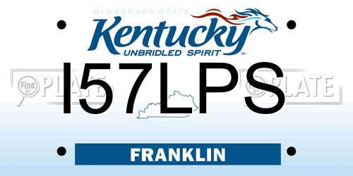 I57LPS Kentucky License Plate