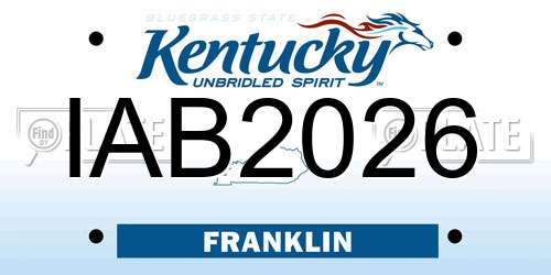 IAB2026 Kentucky License Plate