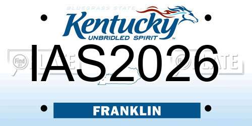 IAS2026 Kentucky License Plate