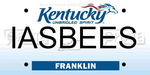 IASBEES Kentucky License Plate