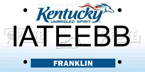 IATEEBB Kentucky License Plate