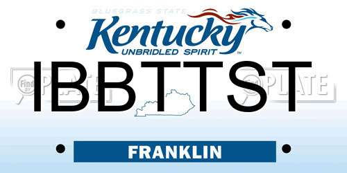IBBTTST Kentucky License Plate