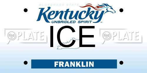 ICE Kentucky License Plate