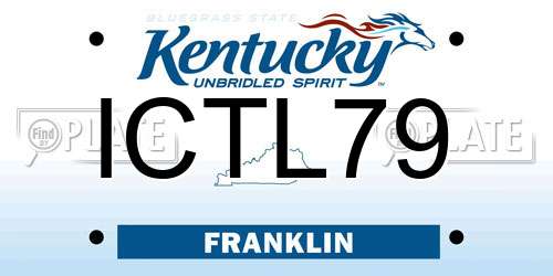 ICTL79 Kentucky License Plate