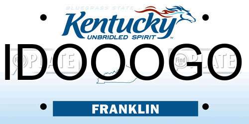 IDOOOGO Kentucky License Plate