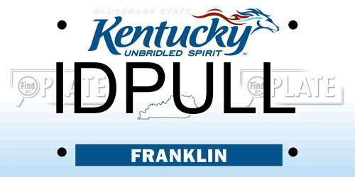 IDPULL Kentucky License Plate