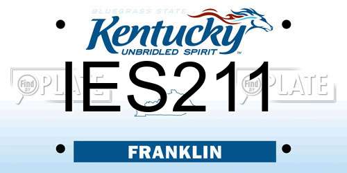 IES211 Kentucky License Plate