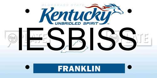 IESBISS Kentucky License Plate