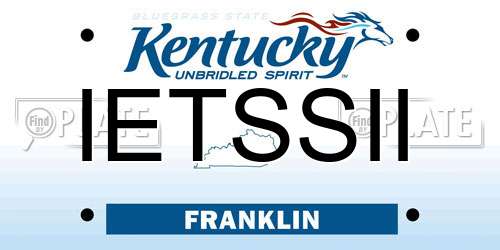 IETSSII Kentucky License Plate