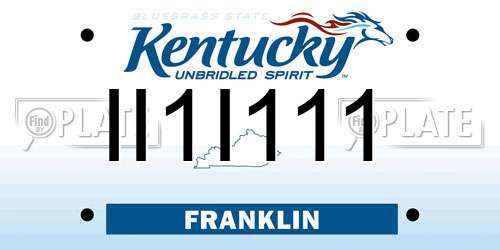 II1I111 Kentucky License Plate