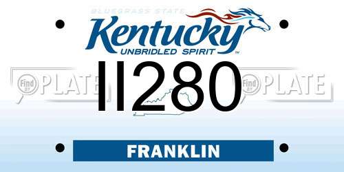 II280 Kentucky License Plate
