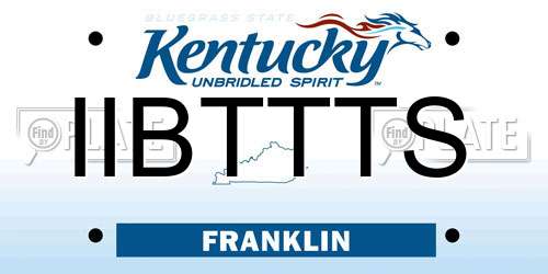IIBTTTS Kentucky License Plate