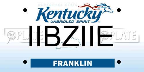 IIBZIIE Kentucky License Plate