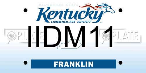 IIDM11 Kentucky License Plate