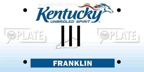III Kentucky License Plate