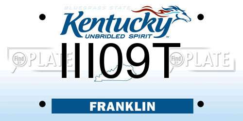 III09T Kentucky License Plate