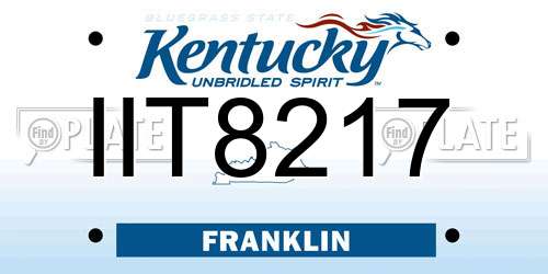 IIT8217 Kentucky License Plate