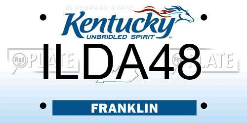 ILDA48 Kentucky License Plate