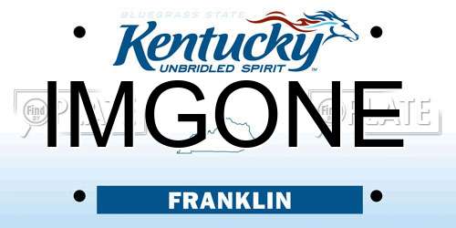 IMGONE Kentucky License Plate
