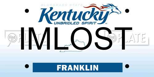 IMLOST Kentucky License Plate