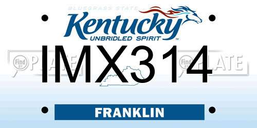 IMX314 Kentucky License Plate