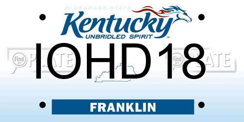 IOHD18 Kentucky License Plate