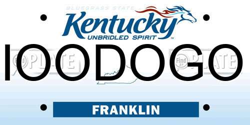 IOODOGO Kentucky License Plate