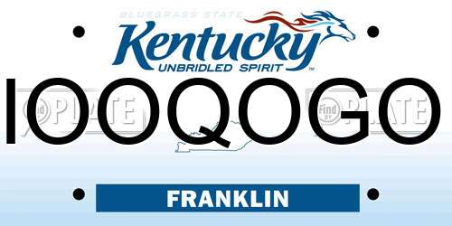 IOOQOGO Kentucky License Plate