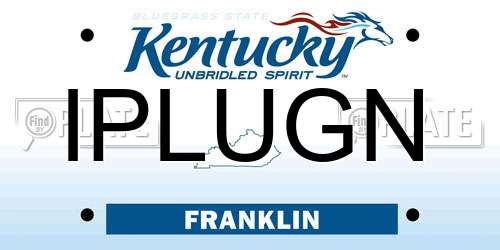 IPLUGN Kentucky License Plate