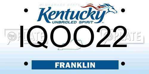 IQOO22 Kentucky License Plate