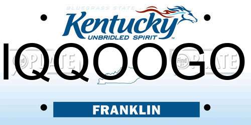 IQQOOGO Kentucky License Plate