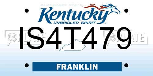 IS4T479 Kentucky License Plate