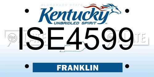 ISE4599 Kentucky License Plate