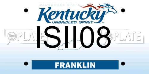 ISII08 Kentucky License Plate